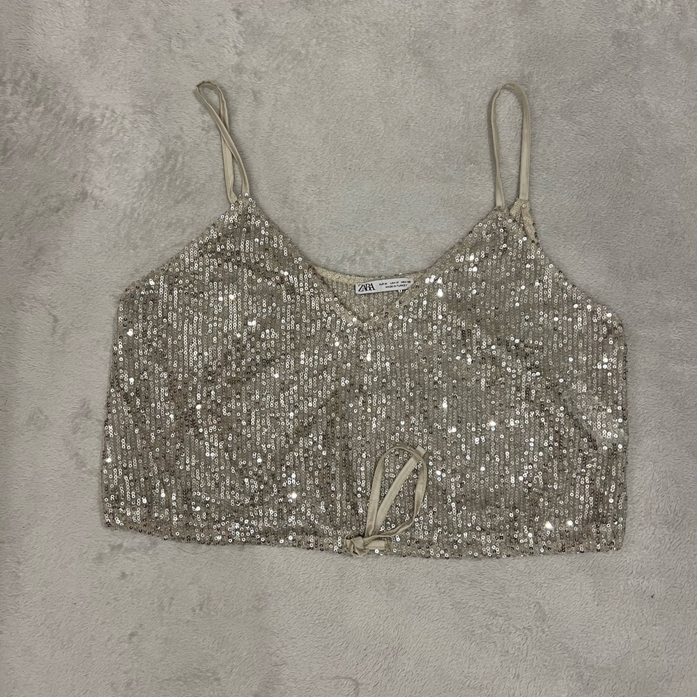NYE Zara Sequin Crop